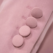 Men's Dusty Rose Pink 2-Piece Slim Fit Suit