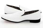Men's White Glittered Dress Shoe