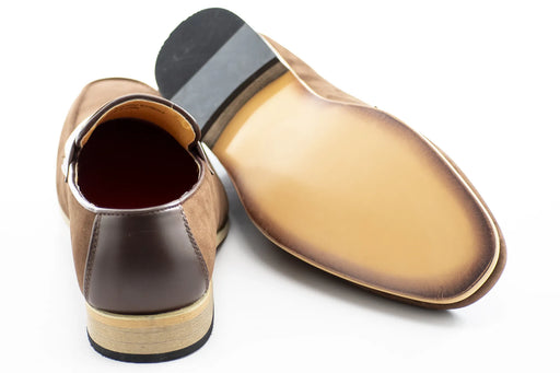 Chocolate Brown Suede Leather Penny Loafers