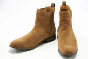 Men's Tan Suede Leather Chelsea Boot Dress Shoe