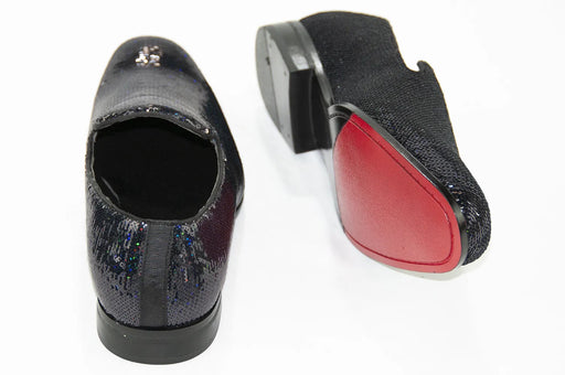 Black Pearl Dress Loafer - Back, Sole