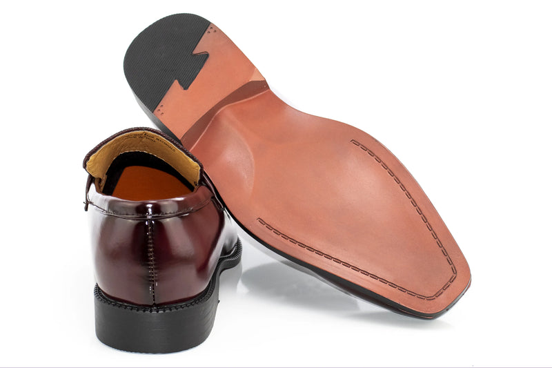 Men's Black PU Leather Bit-Loafer Dress Shoe