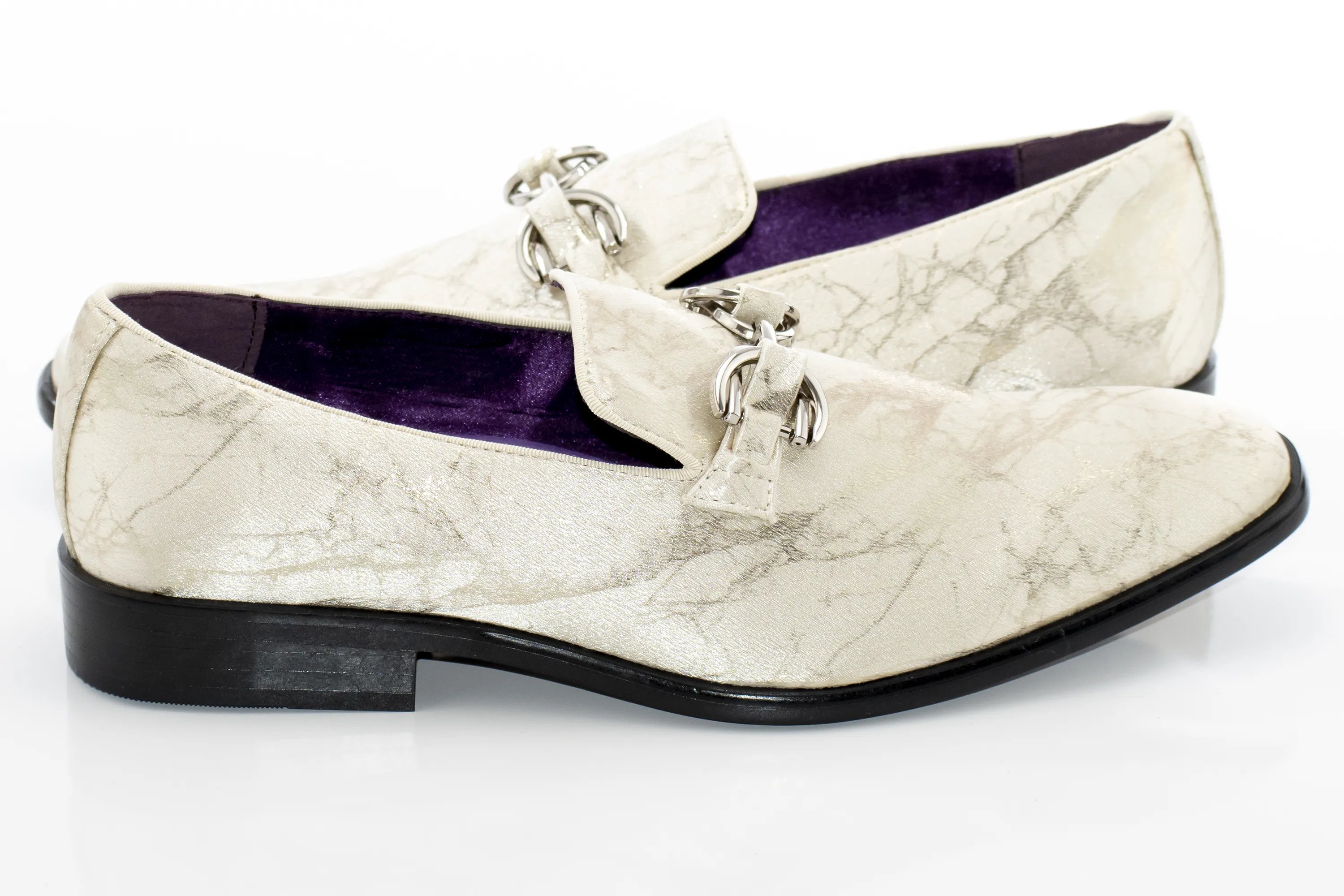 Champagne Distressed Bit Smoking Loafer