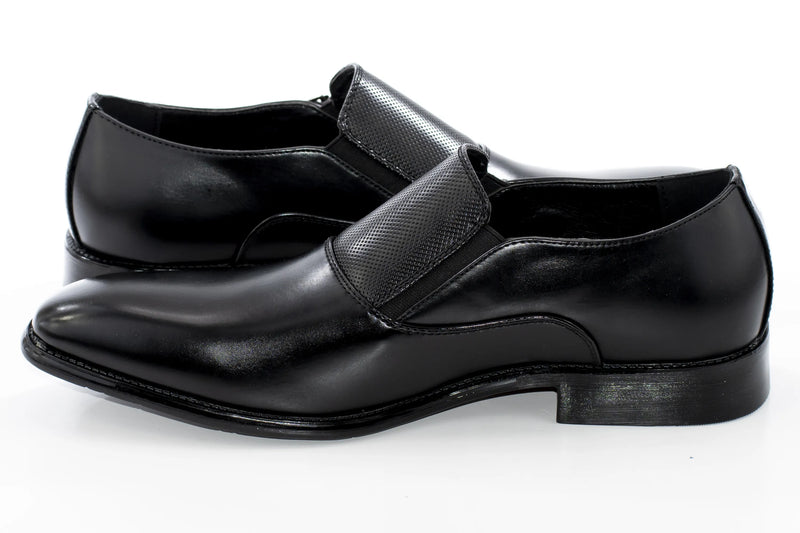 Black Leather Elegance Monk Strap