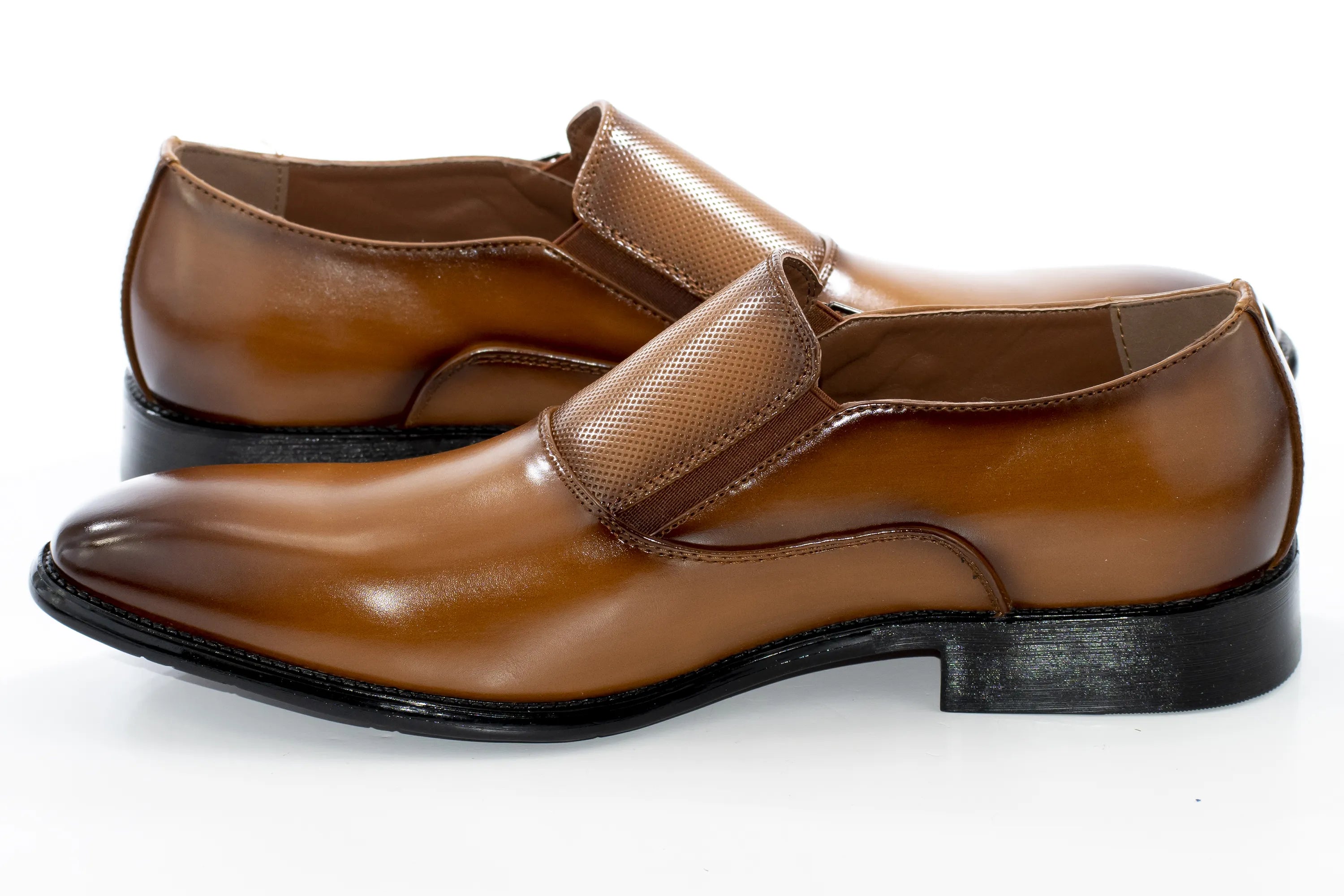 Tan Leather Elegance Monk Strap