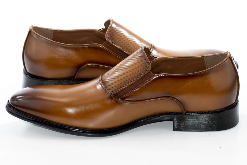 Tan Leather Elegance Monk Strap