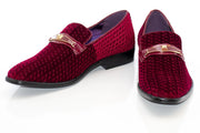 Men's Burgundy Bit-Loafer