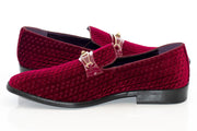 Men's Burgundy Bit-Loafer