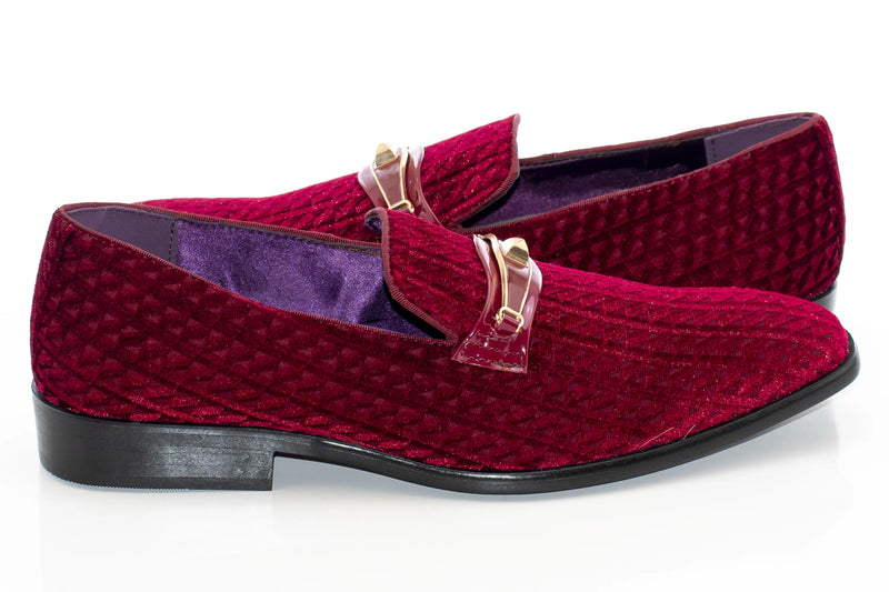Men's Burgundy Bit-Loafer