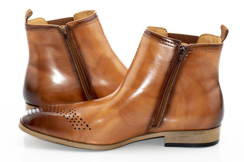 Tan Leather Chelsea Boot