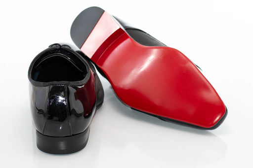 Men's Black Patent Leather Derby Lace Dress Shoe