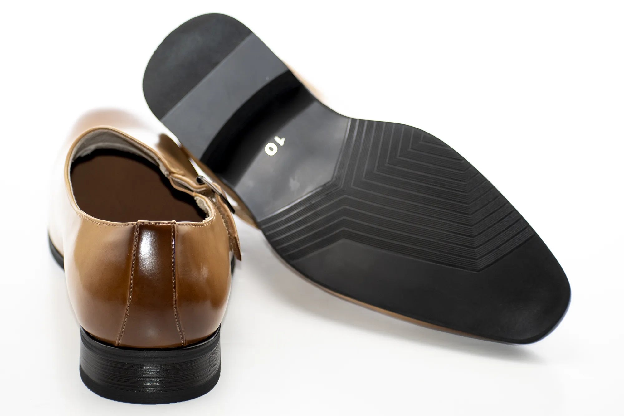Cream Leather Single Monk Strap