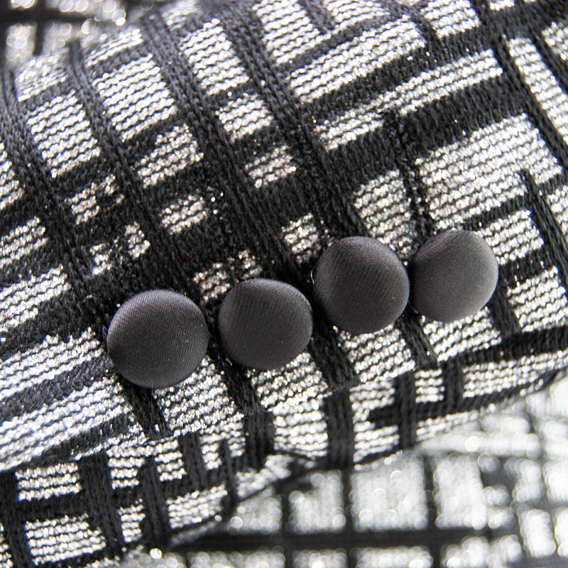 Black Rhinestone and Glitter Dinner Jacket