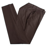 Men's Brown 3-Piece Suit With Double-Breasted Vest