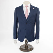 Men's Midnight Blue Twill 3-Piece Suit