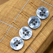 Men's Light Brown Checked 3-Piece Tailored-Fit Suit - Button Cuffs