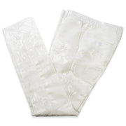 White Damask No Lapel Slim-Fit Tuxedo - Pants