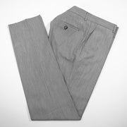 Men's Gray And Red Plaid 3-Piece Tailored-Fit Suit With Peak Lapels