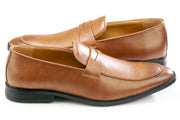 Men's Brown Leather Penny Loafer Dress Shoe