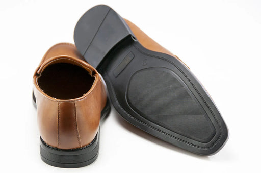 Men's Brown Leather Penny Loafer Dress Shoe