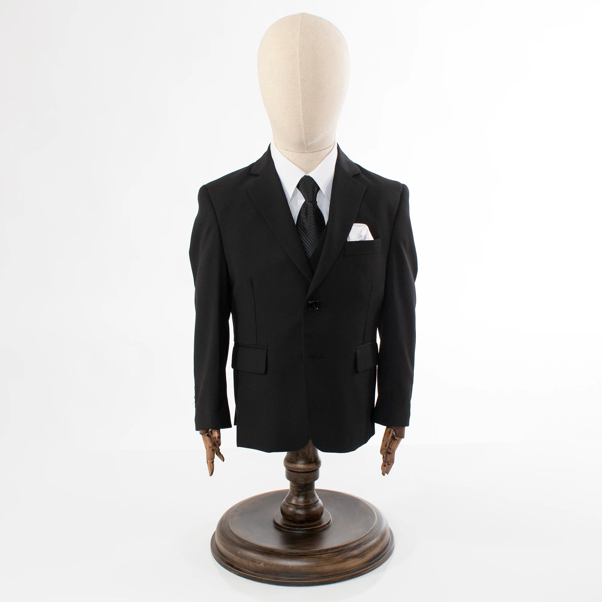 Black 3-Piece Kids Premium Suit For Boys