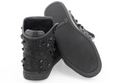 Black Metallic Spiked Designer High-Tops