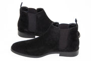Men's One Color Black Suede Chelsea Boot