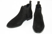 Men's One Color Black Suede Chelsea Boot