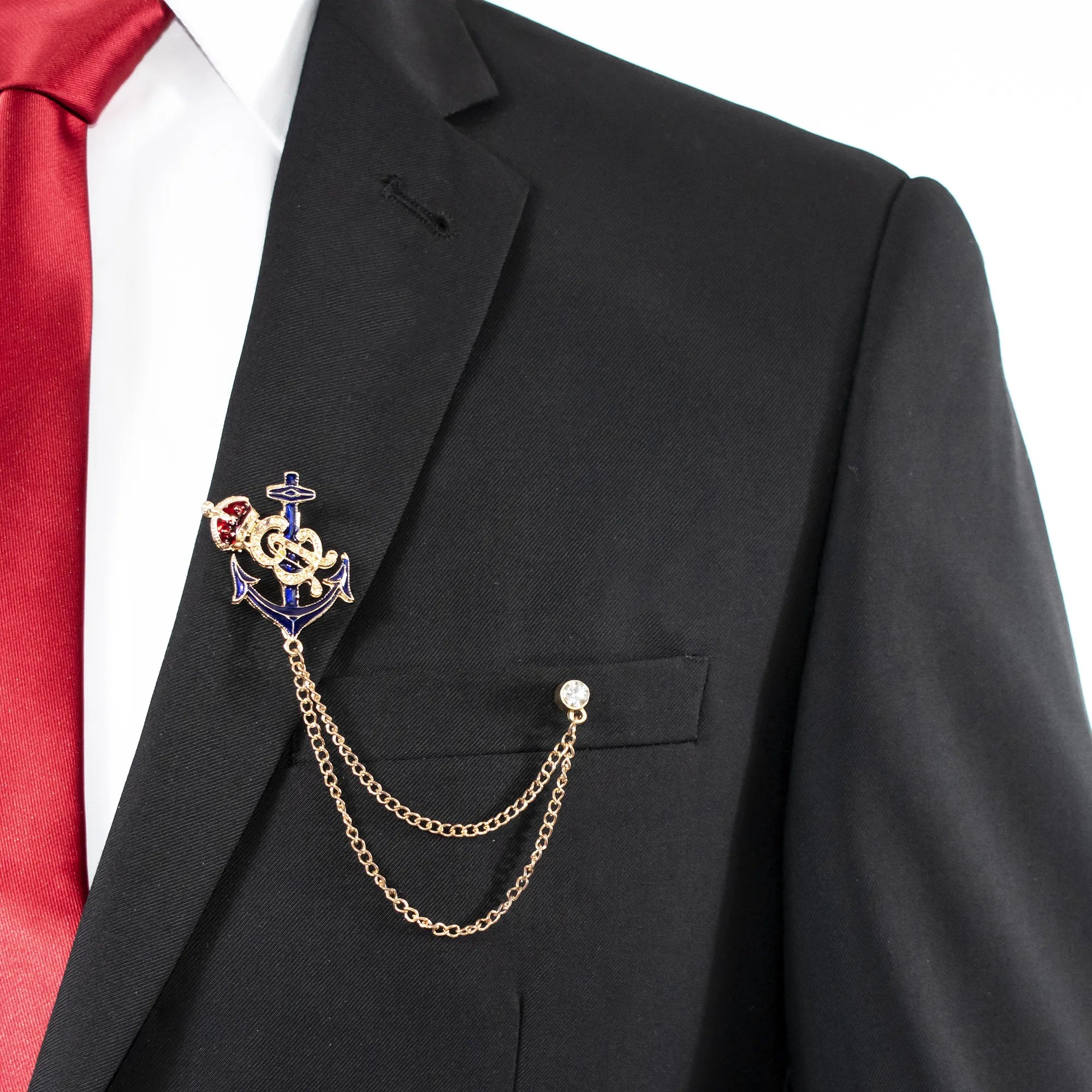 Gold Pirate King Lapel Pin