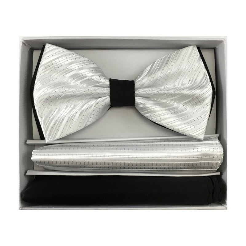 Two-Tone Bow Tie with Matching Hankies