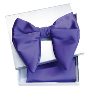 Men's Purple Satin Butterfly Bowtie