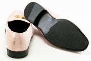 Men's Pink Paisley Loafer - Back, Sole