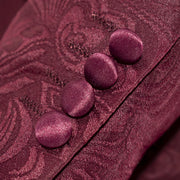 Men's Burgundy 3-Piece Tuxedo