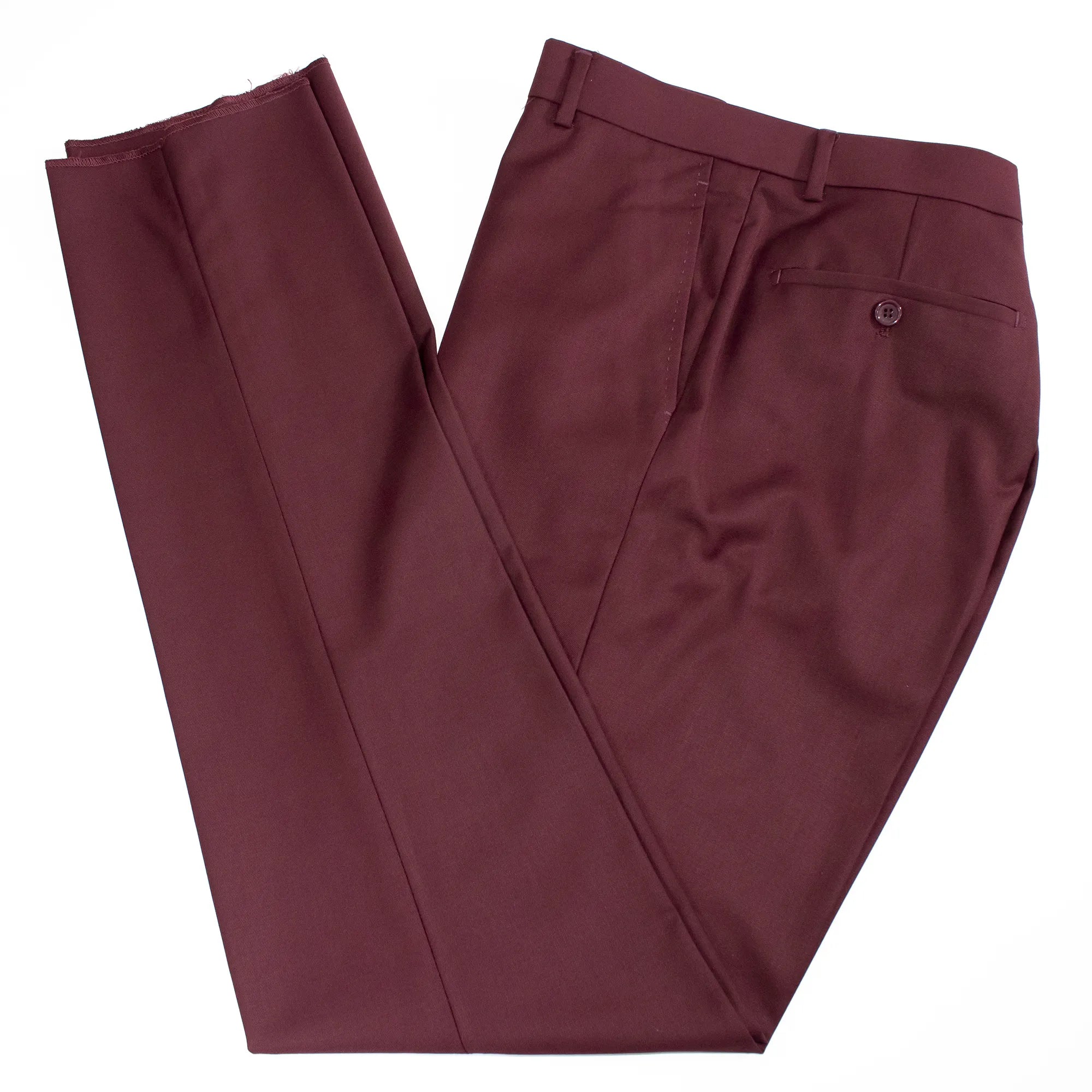 Men's Burgundy 3-Piece Tuxedo