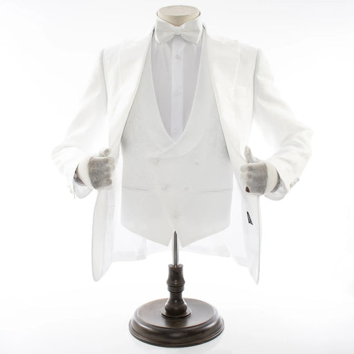 Men's White 3-Piece Floral Tuxedo