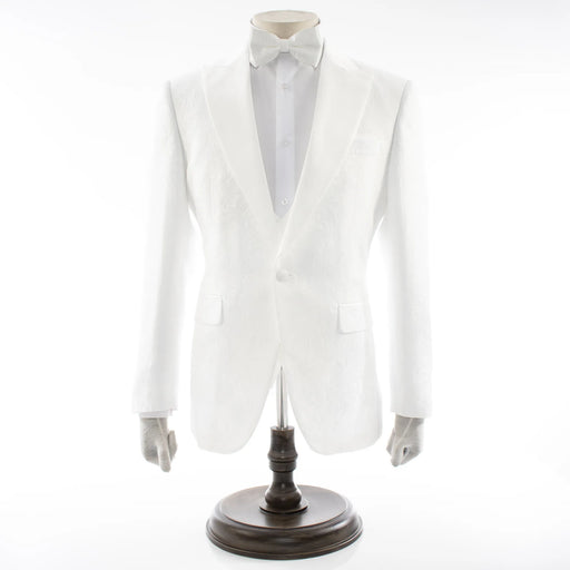 Men's White 3-Piece Floral Tuxedo