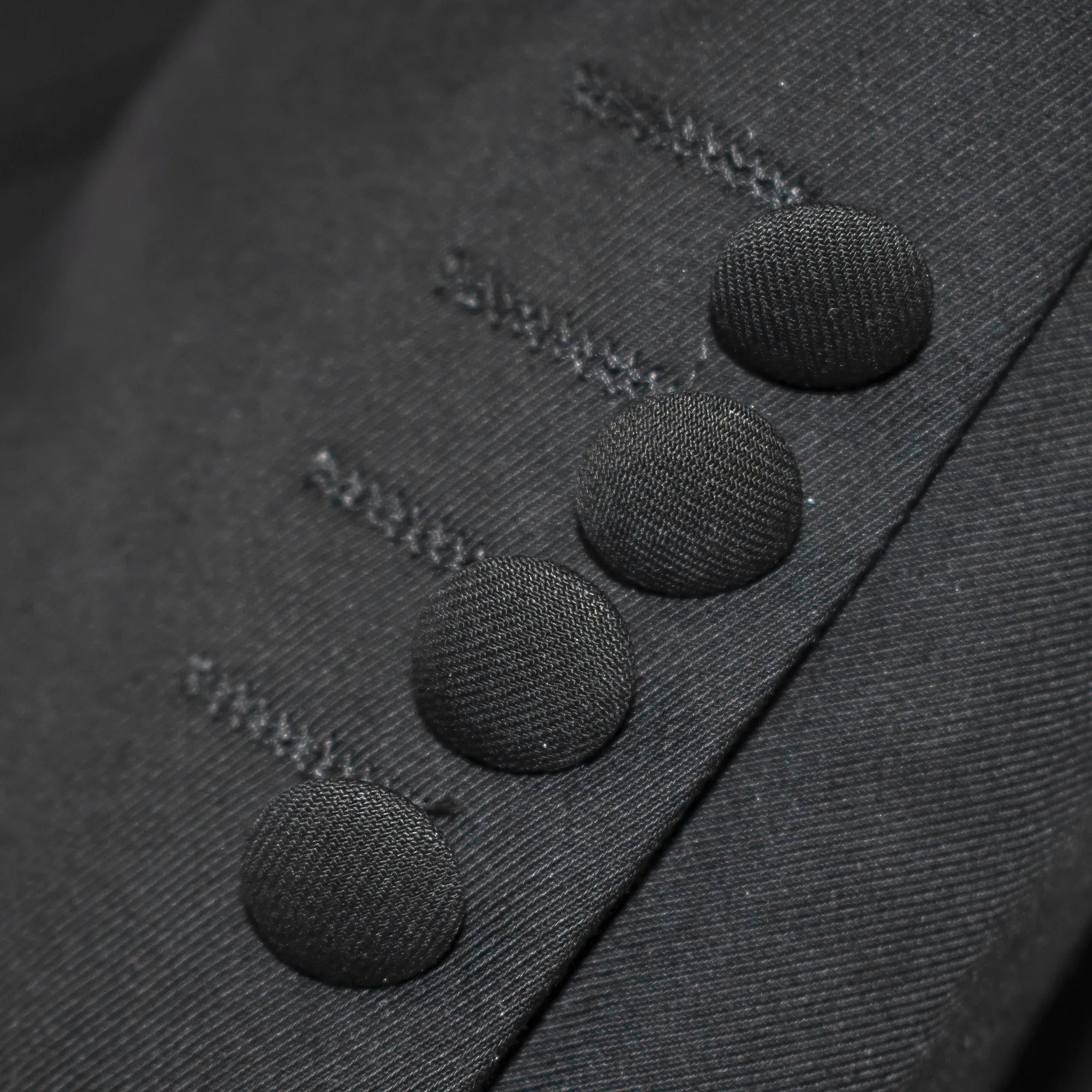 Men's Black And Blue Slim-Fit Suit