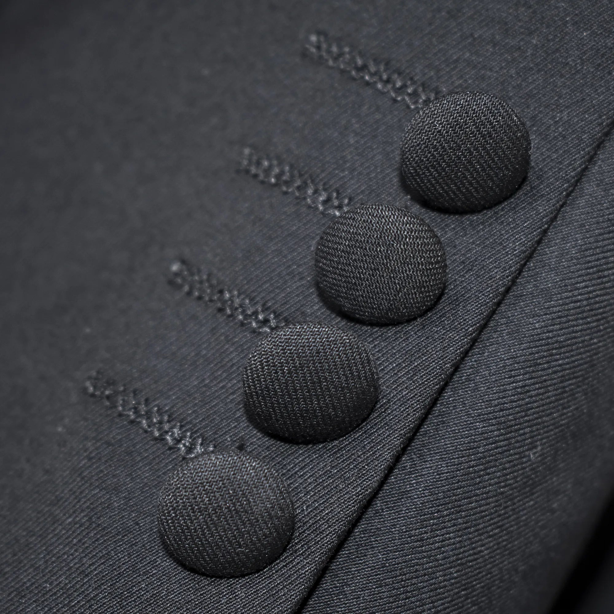 Men's Black And White Slim-Fit Suit