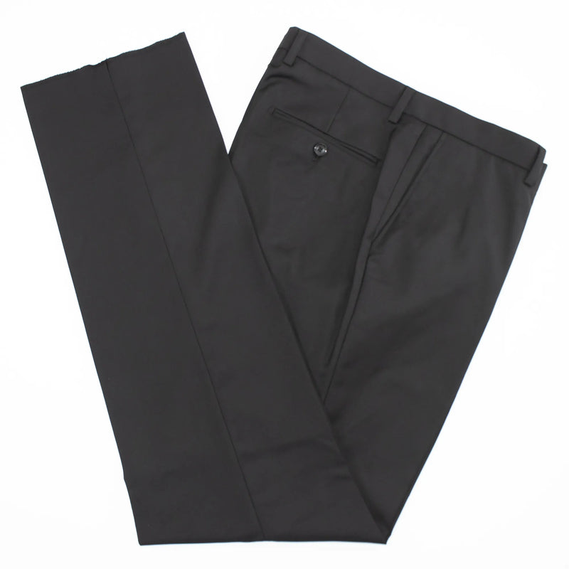 Men's Black And Red Slim-Fit Suit