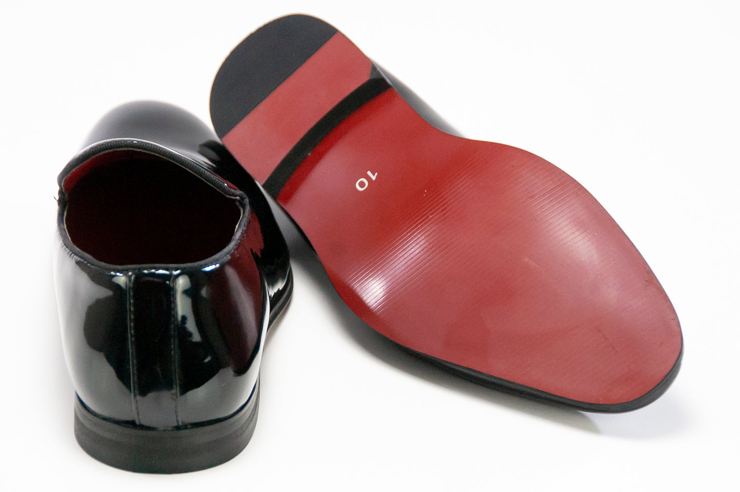 Men's Black Patent Leather Slip-On Dress Loafer