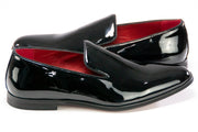 Men's Black Patent Leather Slip-On Dress Loafer