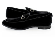 Men's Black Velvet Bit Loafer