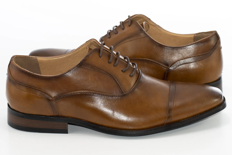 Cognac Classic Cap-Toe Oxford
