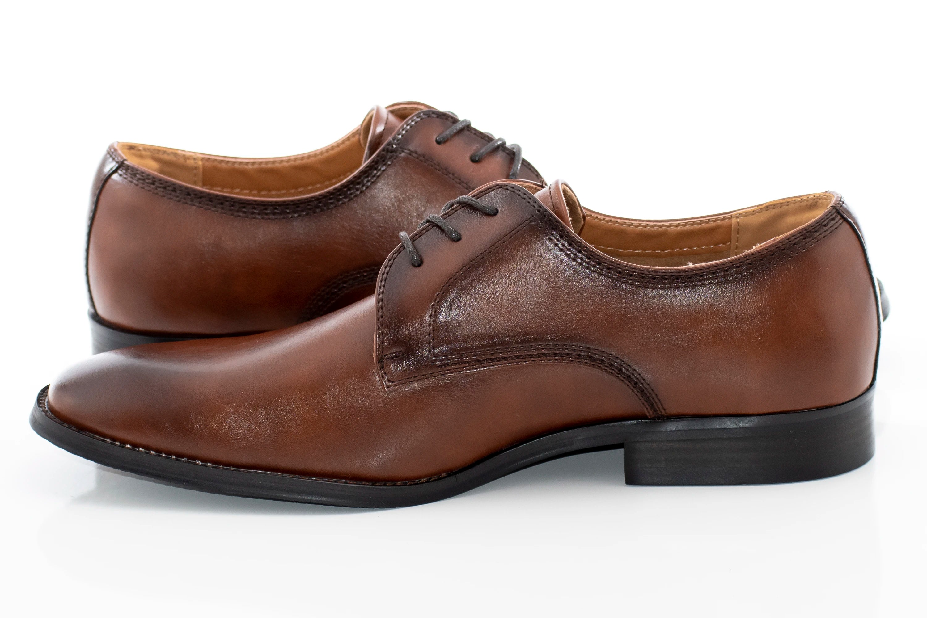 Men's Brown Leather Derby Lace Dress Shoe