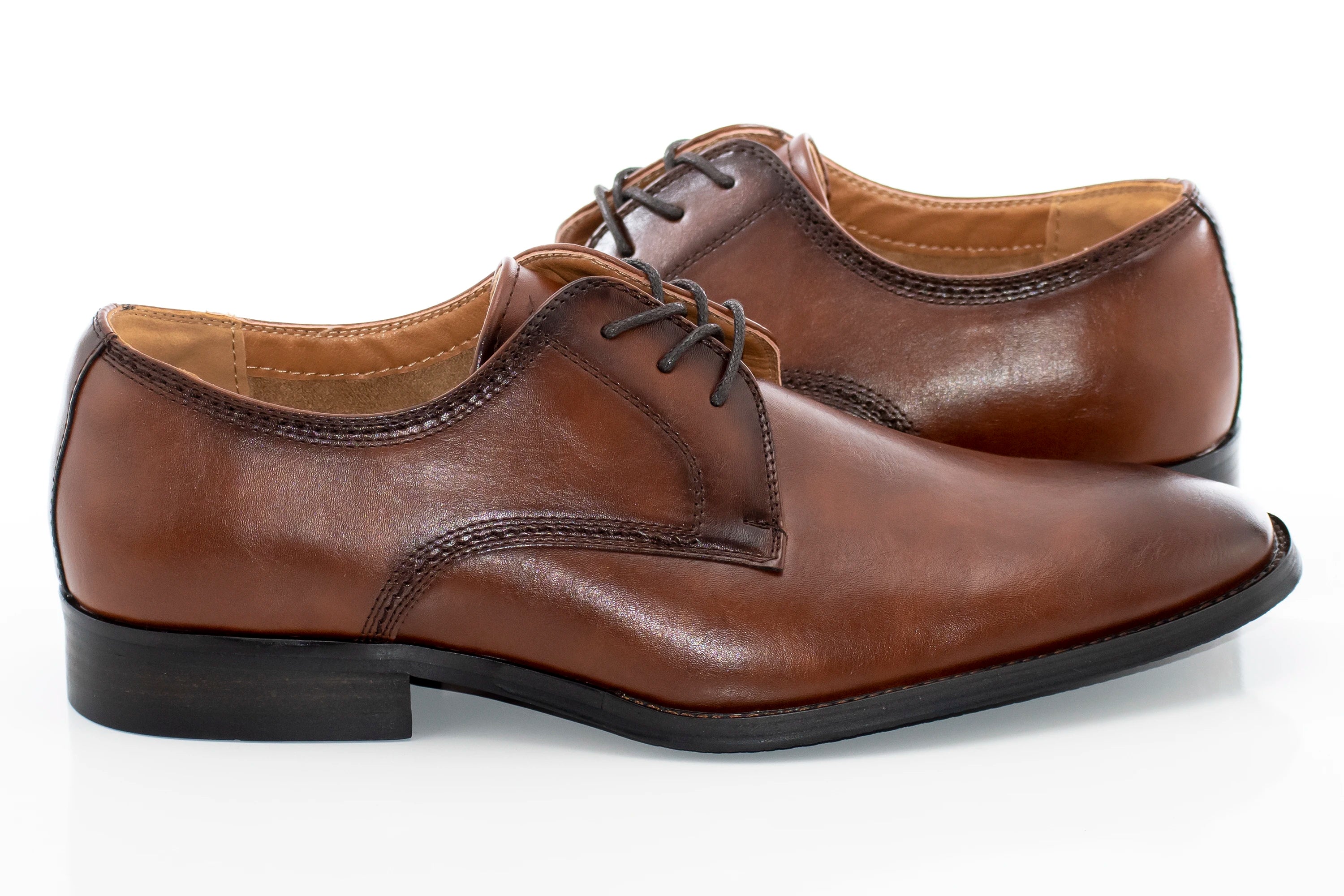 Men's Brown Leather Derby Lace Dress Shoe