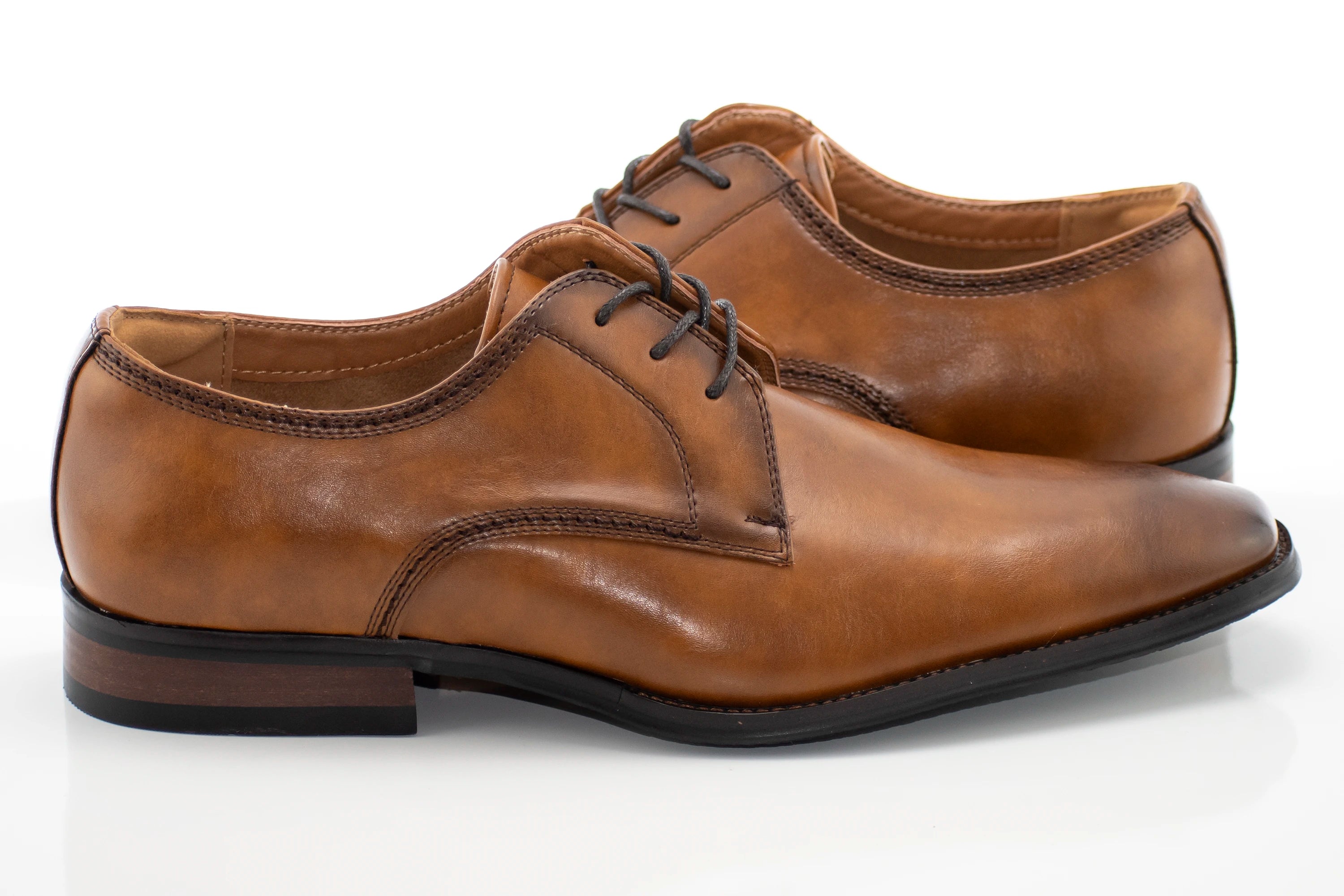 Men's Brown Leather Derby Lace Dress Shoe