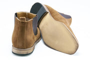 Men's Camel Brown Suede Leather Chelsea Boot