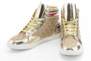 Men's Gold High-Top Sneaker