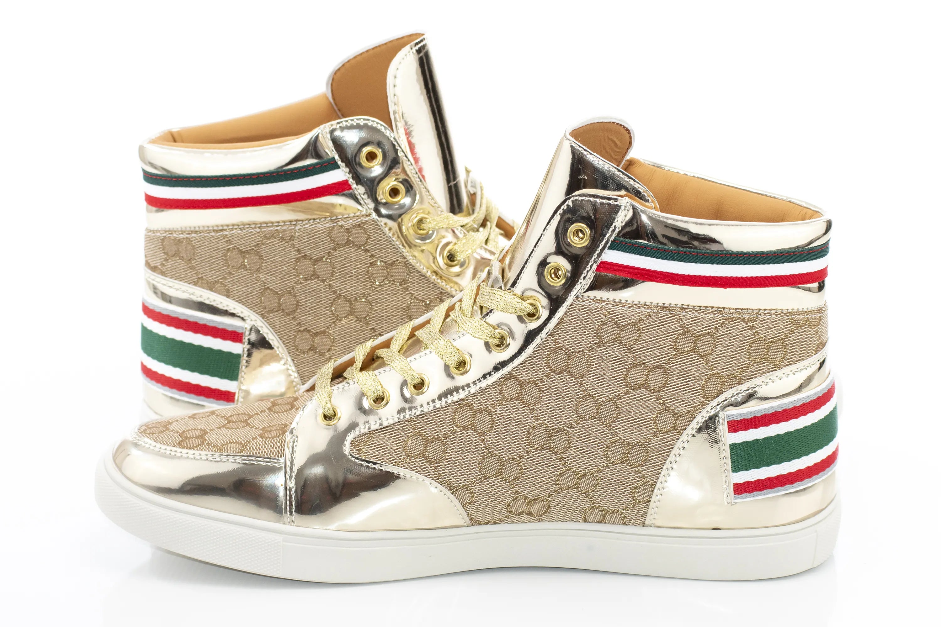 Men's Gold High-Top Sneaker