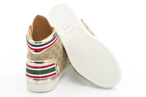 Men's Gold High-Top Sneaker